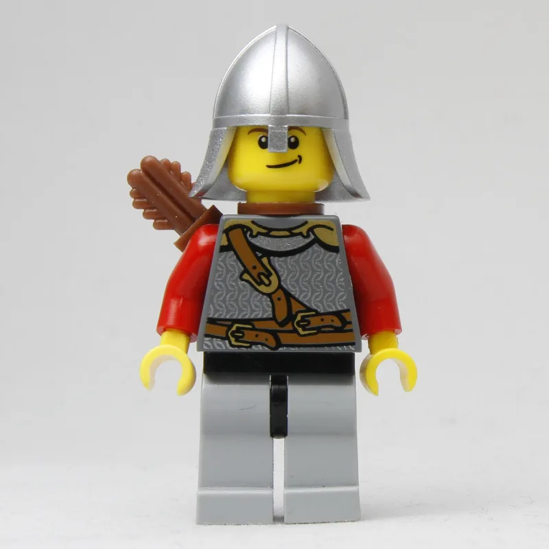 Knight - Dark Bluish Gray Torso, Light Bluish… — minifigurine LEGO | Brick Broker
