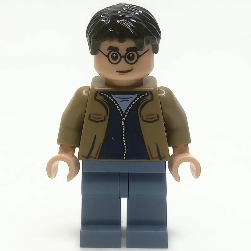 Harry Potter, Dark Tan Jacket, Sand Blue Legs — minifigurine LEGO | Brick Broker