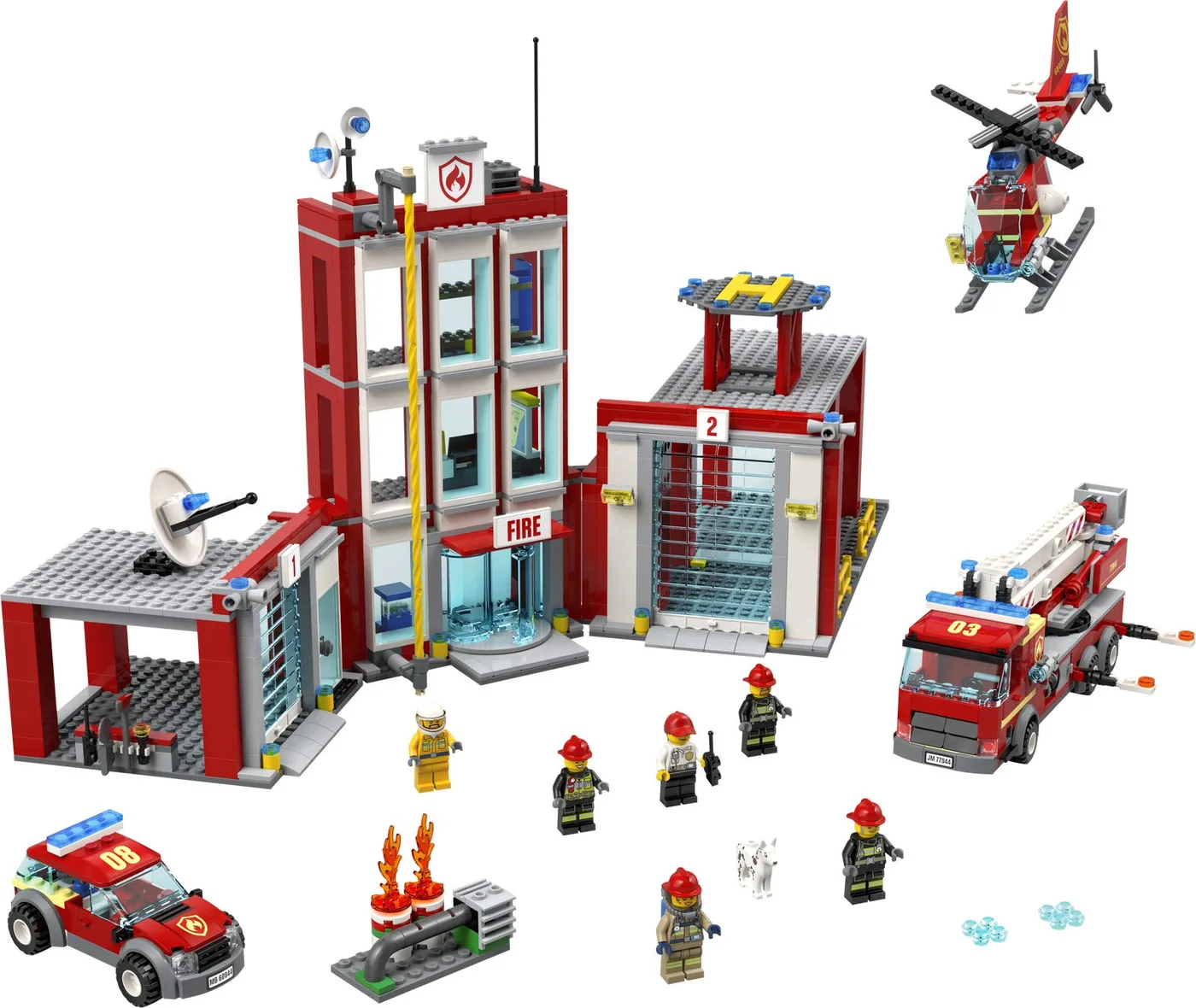 LEGO 77944 Caserne de pompiers - prix et où acheter | Brick Broker