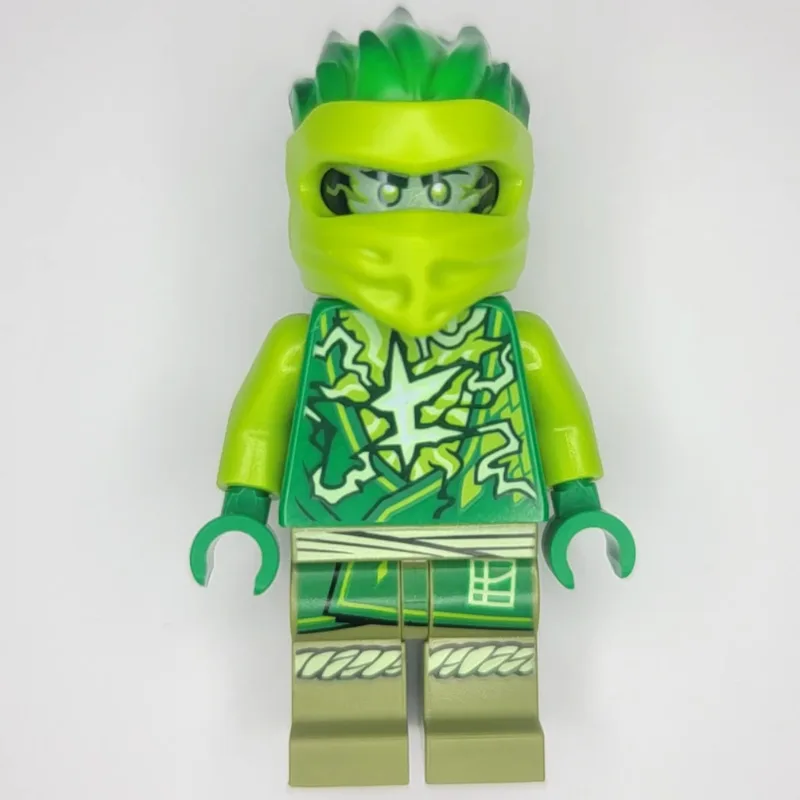 Lloyd - Spinjitzu Training, Trans-Green Head — minifigurine LEGO | Brick Broker