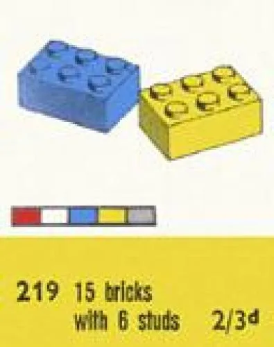 LEGO 219 Briques 2 x 3 - prix et où acheter | Brick Broker
