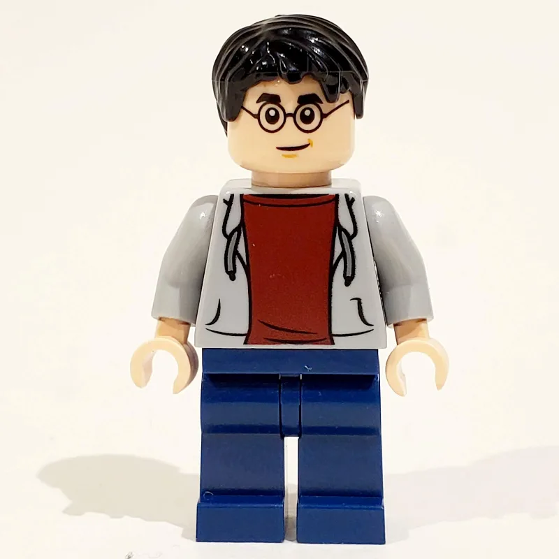 Harry Potter, Open Light Bluish Gray Jacket o… — minifigurine LEGO | Brick Broker
