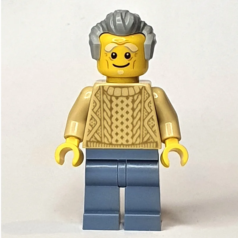 Tan Torso Sweater, Sand Blue Legs, Light Blui… — minifigurine LEGO | Brick Broker