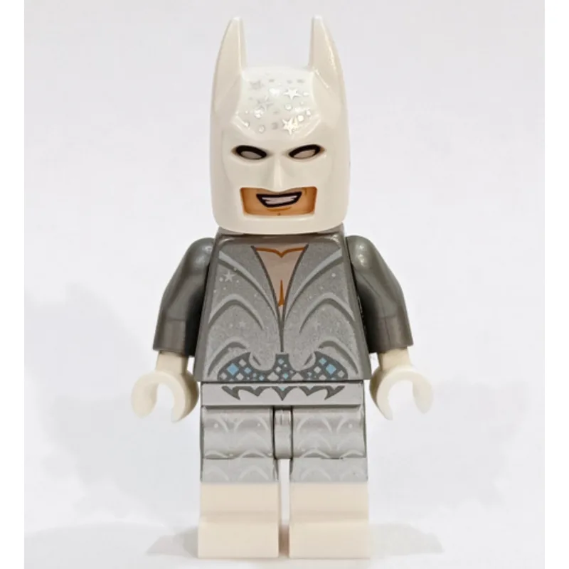 Batman, Glitter Silver Suit, White Cowl — minifigurine LEGO | Brick Broker