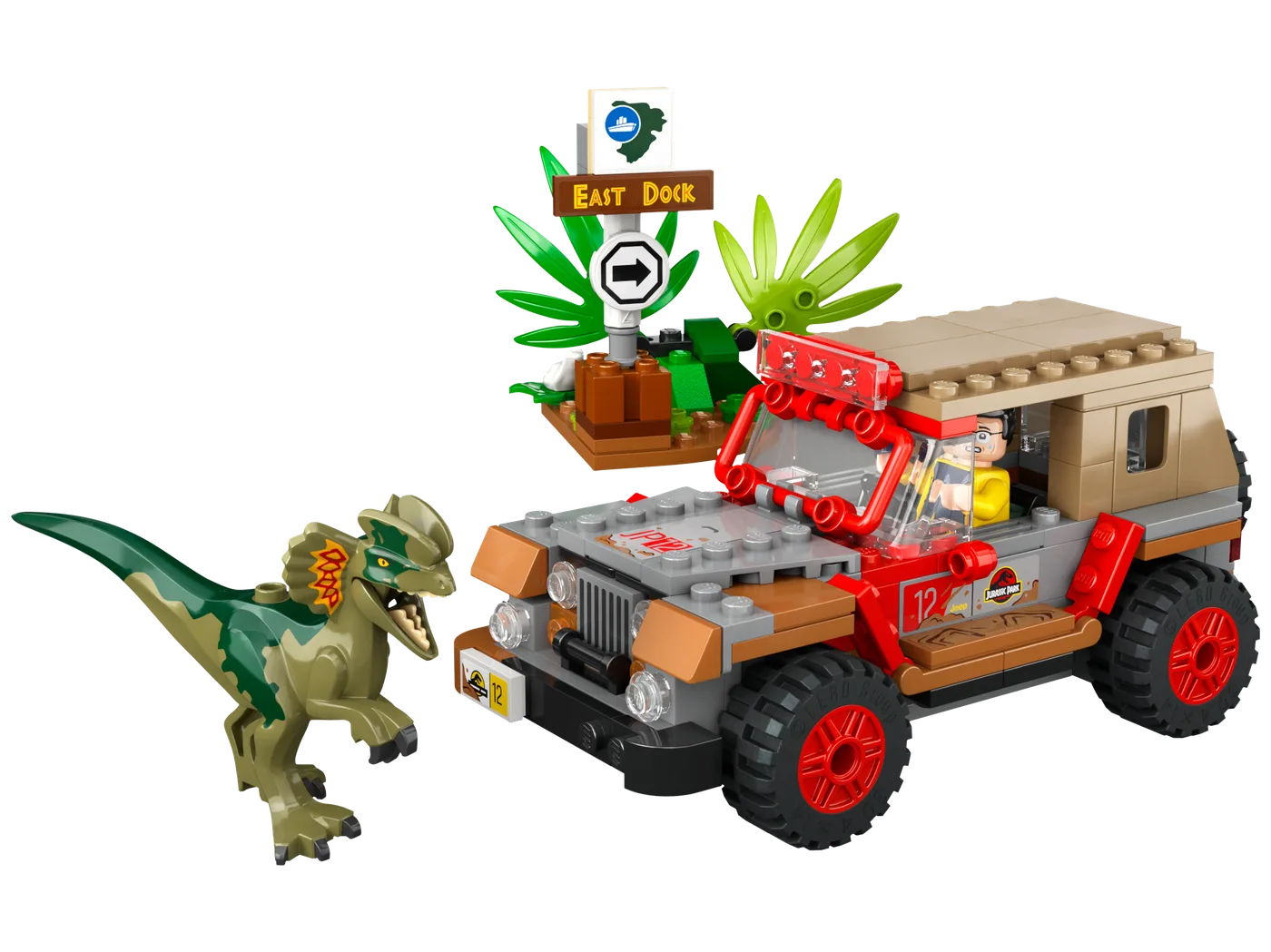LEGO 76958 Dilophosaurus en embuscade - prix | Brick Broker