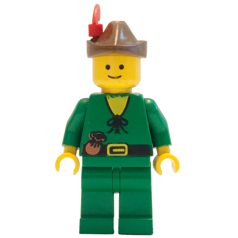 Forestman (Forestmen) - Yellow, Brown Hat, Re… — minifigurine LEGO | Brick Broker