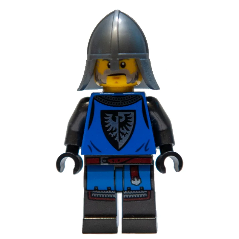 Black Falcon Castle Guard - Blue Torso, Pearl… — minifigurine LEGO | Brick Broker