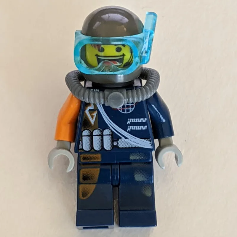 Flex with Trans-Dark Blue Diving Mask — dans quels sets LEGO ? (fig-000985) | Brick Broker