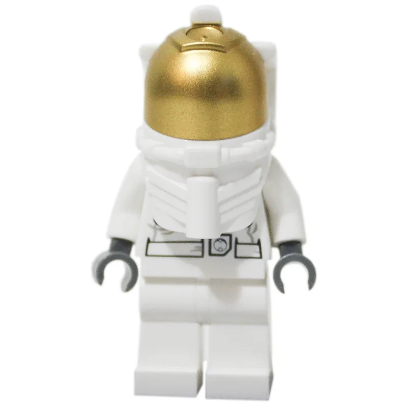 Astronaut, White, Diver Helmet, Gold Visor — minifigurine LEGO | Brick Broker