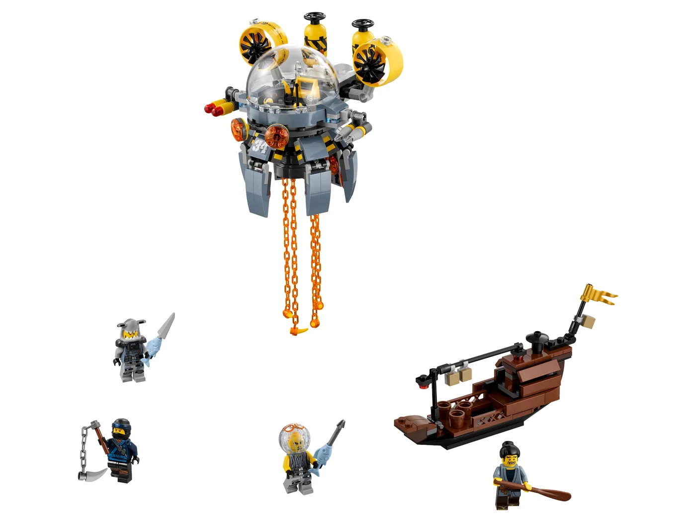 LEGO 70610 Sous-marin méduse volant - prix | Brick Broker