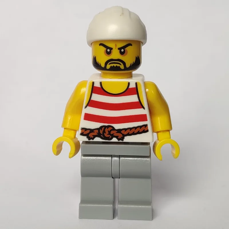 Pirate - Light Bluish Gray Legs, White Bandana — minifigurine LEGO | Brick Broker