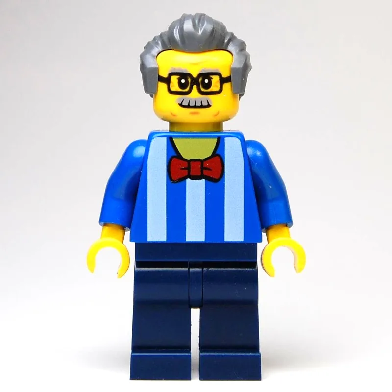 Blue Torso, Dark Blue Legs, Dark BLuish Grey… — minifigurine LEGO | Brick Broker