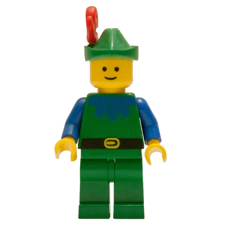 Forestman (Forestmen) - Blue, Red Triple-Plume — minifigurine LEGO | Brick Broker