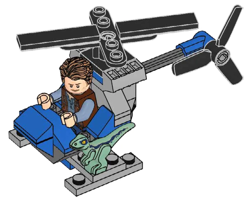 LEGO 122113 Owen avec hélicoptère - prix | Brick Broker