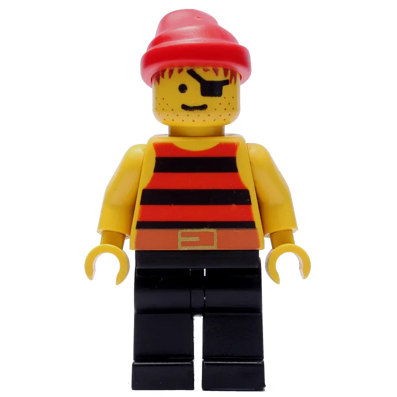 Pirate - Red/Black Stripes, Black Legs, Red B… — minifigurine LEGO | Brick Broker