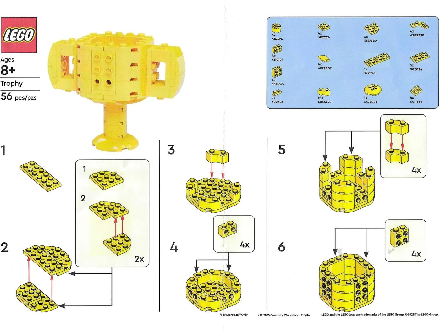 LEGO Trophée (TROPHY-1) - prix et où acheter | Brick Broker