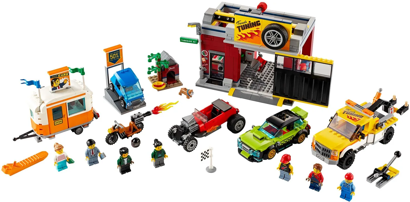 LEGO 60258 Le garage de tuning - prix et où acheter | Brick Broker