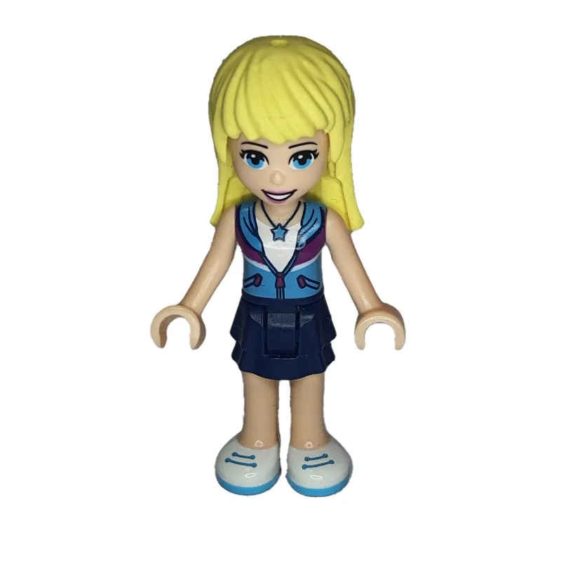 Stephanie - Medium Azure Jacket, Dark Blue Sk… — minifigurine LEGO | Brick Broker