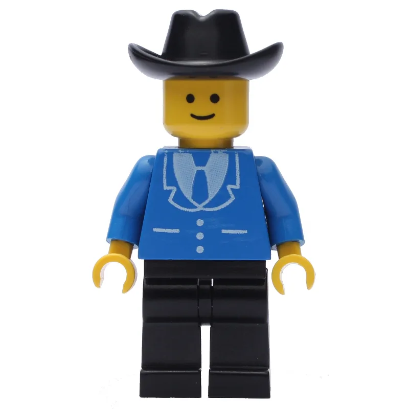 Man, Blue Jacket with Tie and Three Buttons,… — minifigurine LEGO | Brick Broker