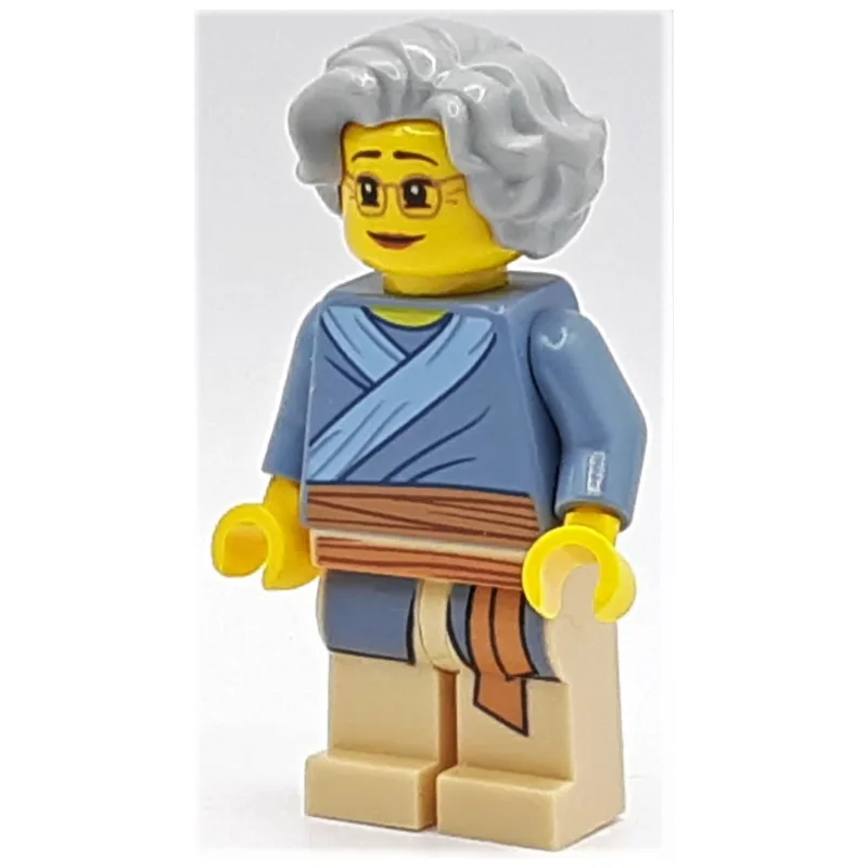 Woman, Sand Blue Tunic, Light Bluish Gray Hai… — minifigurine LEGO | Brick Broker