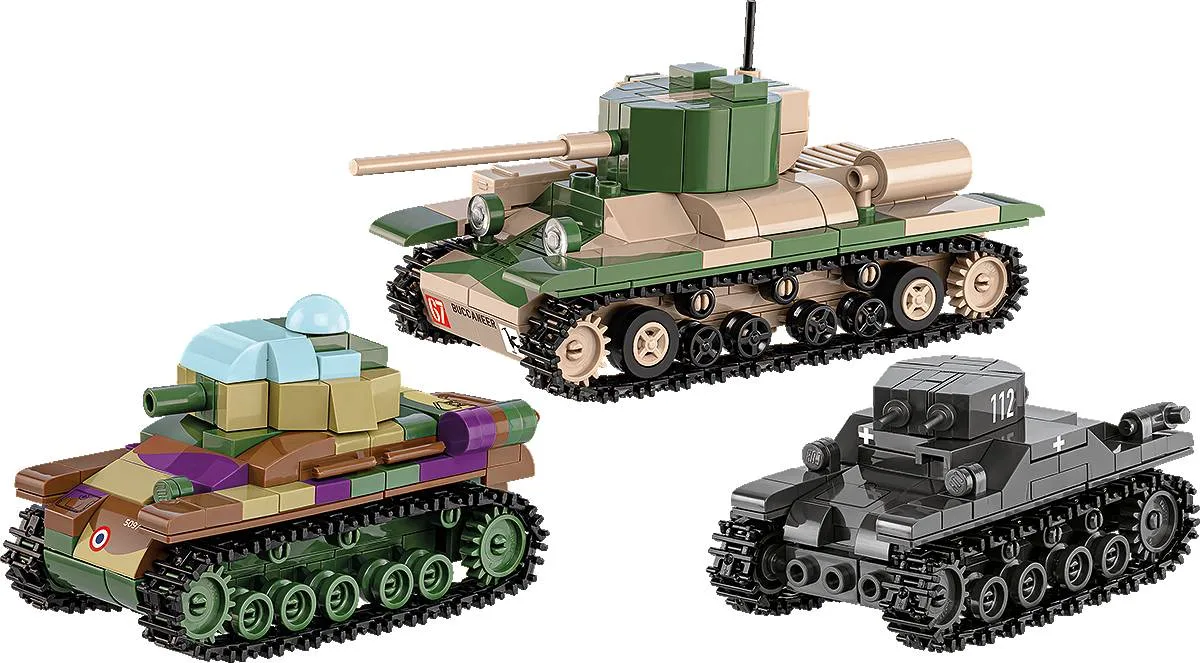 COBI Renault R35 - Valentine IX - Panzer I (COBI-2740) - prix | Brick Broker