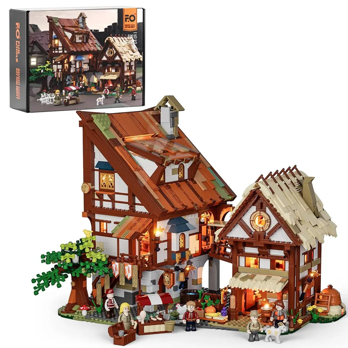 Lumibricks Marché médiéval (LUMI-F9015) - prix | Brick Broker