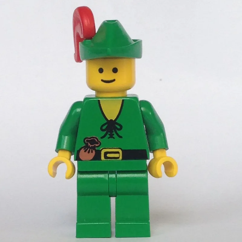 Forestman (Forestmen) - Yellow, Green Hat, Re… — minifigurine LEGO | Brick Broker