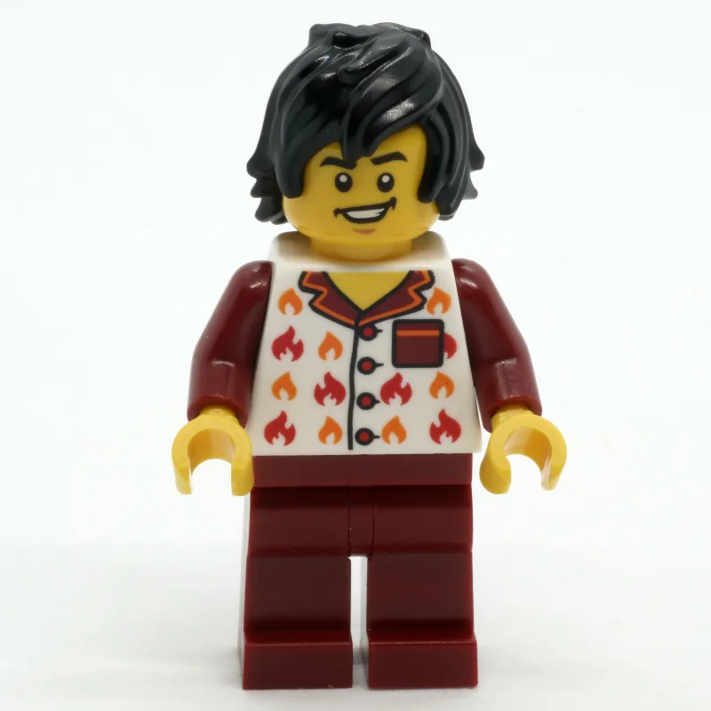 Man, Dark Red and White Pajamas — dans quels sets LEGO ? (fig-001207) | Brick Broker