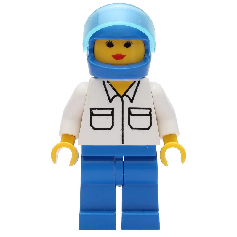 Woman, White Shirt with Pockets, Blue Legs, B… — minifigurine LEGO | Brick Broker