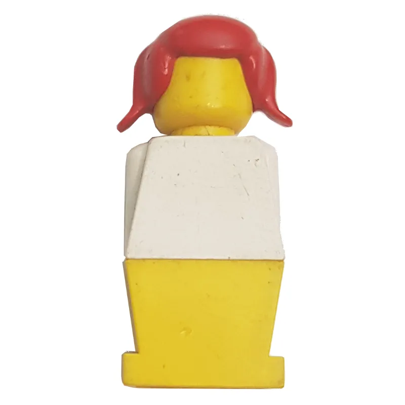 LEGOLAND Female, White Torso, Yellow Legs, Re… — minifigurine LEGO | Brick Broker