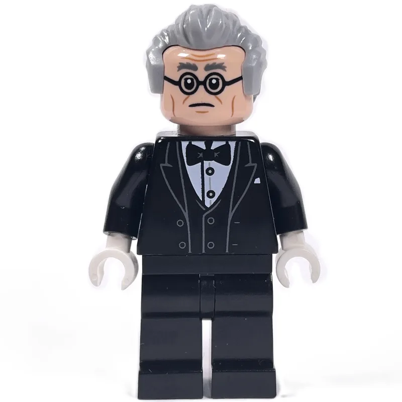 Alfred Pennyworth, Light Bluish Gray Hair, Gl… — minifigurine LEGO | Brick Broker