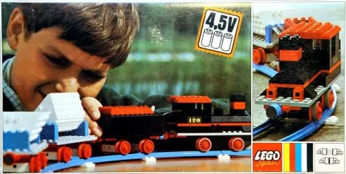 LEGO 120 Set de train de marchandises complet avec camions bennes - prix | Brick Broker