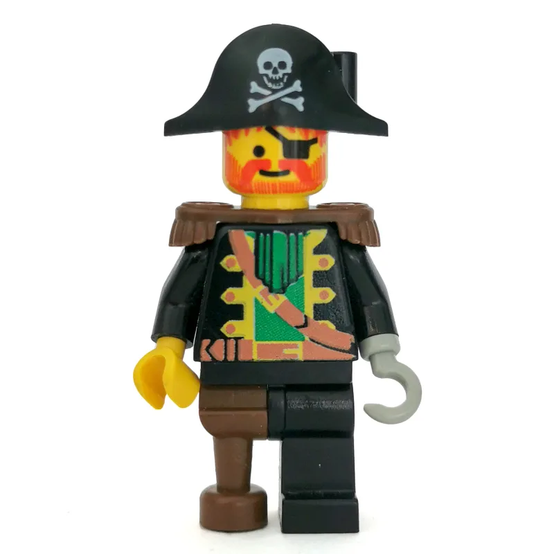 Pirate - Captain, Light Gray Hook, Bicorne wi… — minifigurine LEGO | Brick Broker