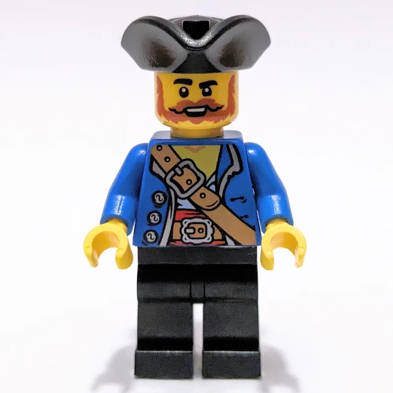 Pirate - Blue Jacket, Black Legs, Black Trico… — minifigurine LEGO | Brick Broker
