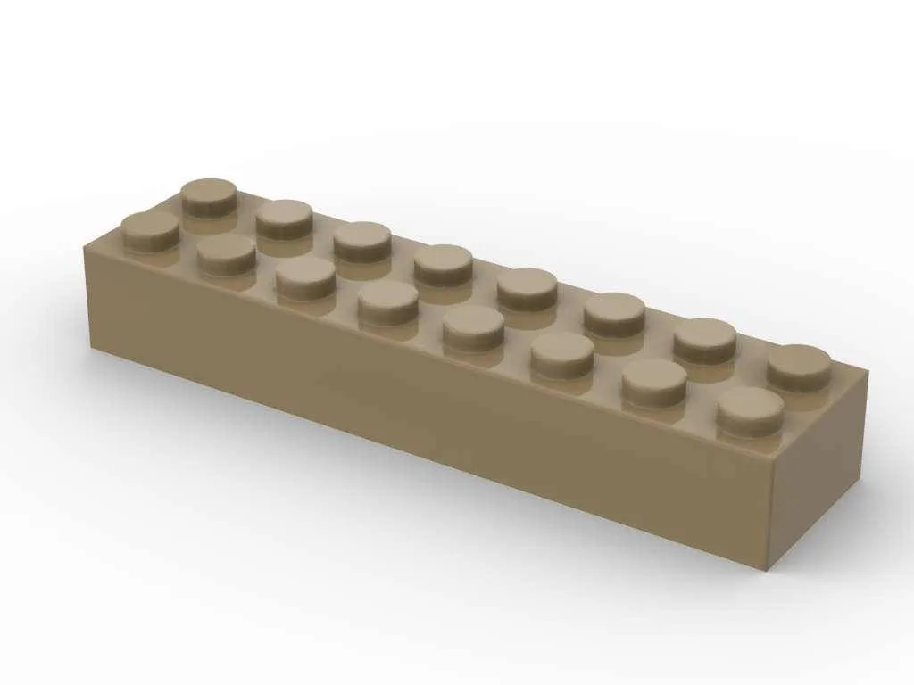 BlueBrixx Brique 2x8, brun foncé (250 pièces) (BB-401244) - prix | Brick Broker