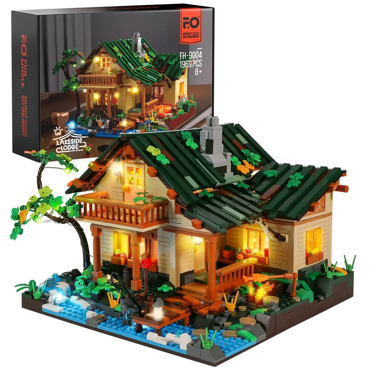 Lumibricks Chalet au bord du lac (LUMI-FH9004) - prix | Brick Broker