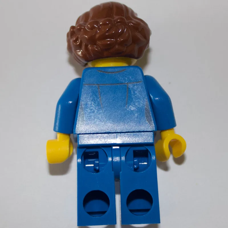 Pilot - Blue Torso, Blue Legs, Reddish Brown… — minifigurine LEGO | Brick Broker