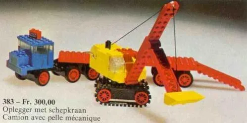LEGO 383 Camion avec excavateur - prix et où acheter | Brick Broker