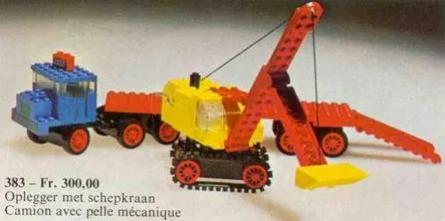 LEGO 383 Camion avec excavateur - prix et où acheter | Brick Broker