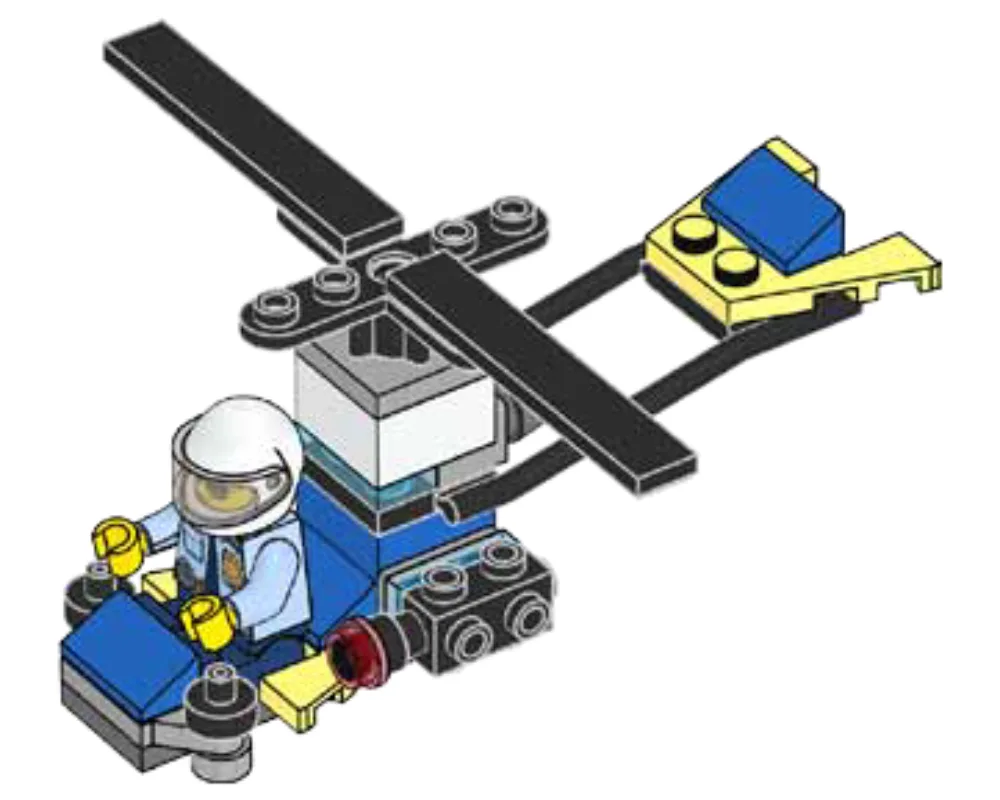 LEGO 952101 Policier et Hélicoptère - prix | Brick Broker