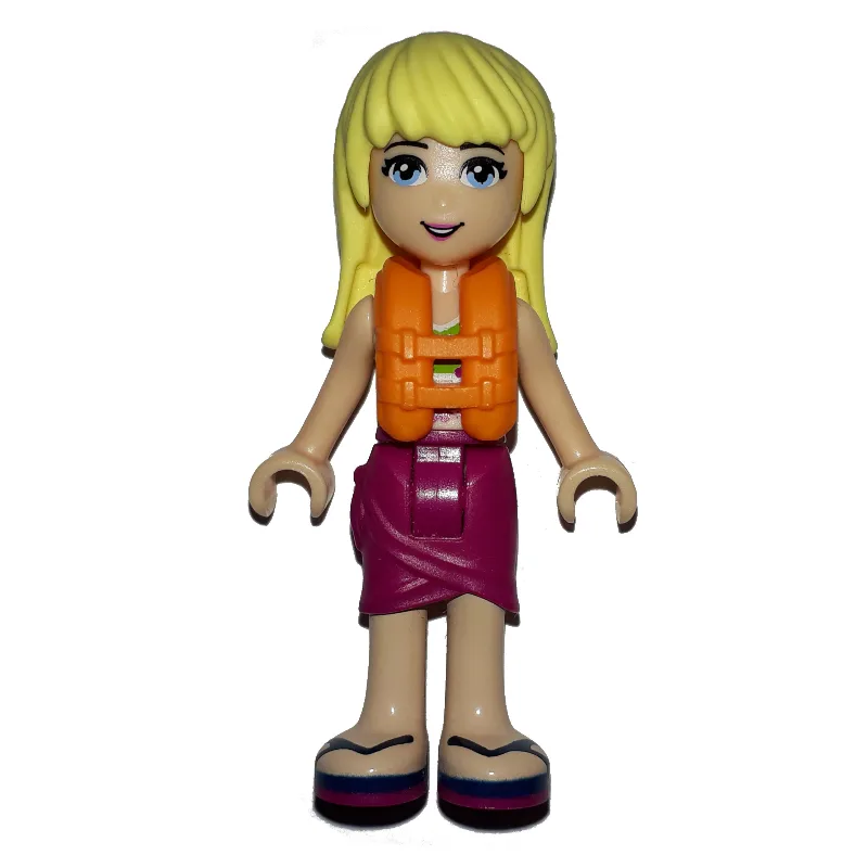 Stephanie - Lime Bikini, Magenta Skirt and Li… — minifigurine LEGO | Brick Broker