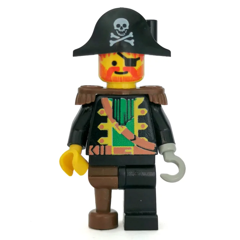 Pirate - Captain, Light Gray Hook, Bicorne wi… — minifigurine LEGO | Brick Broker