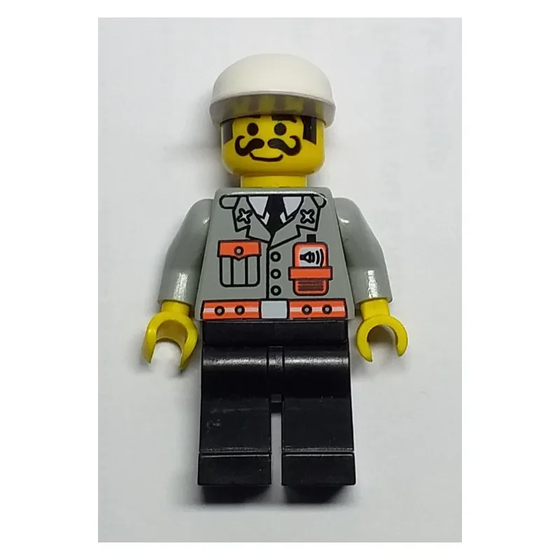 Fireman, Light Gray Jacket with Radio and Poc… — minifigurine LEGO | Brick Broker