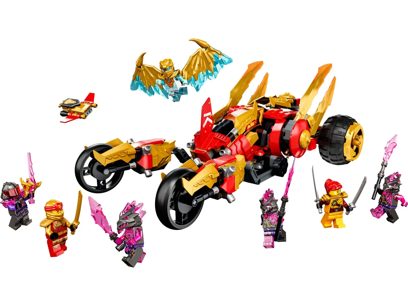 LEGO 71773 Dragon Raider Doré de Kai - prix | Brick Broker