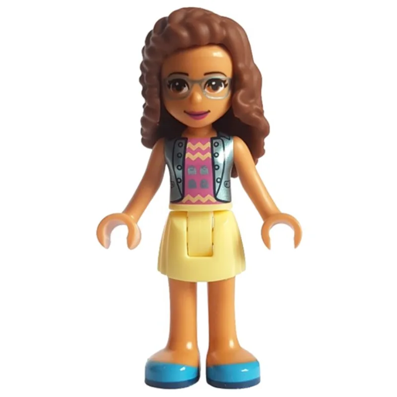 Olivia - Medium Blue Jacket, Bright Light Yel… — minifigurine LEGO | Brick Broker