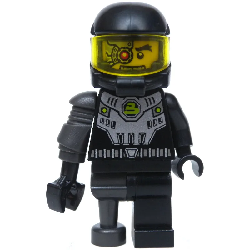 Space Villain - Pearl Dark Gray Peg Leg — minifigurine LEGO | Brick Broker