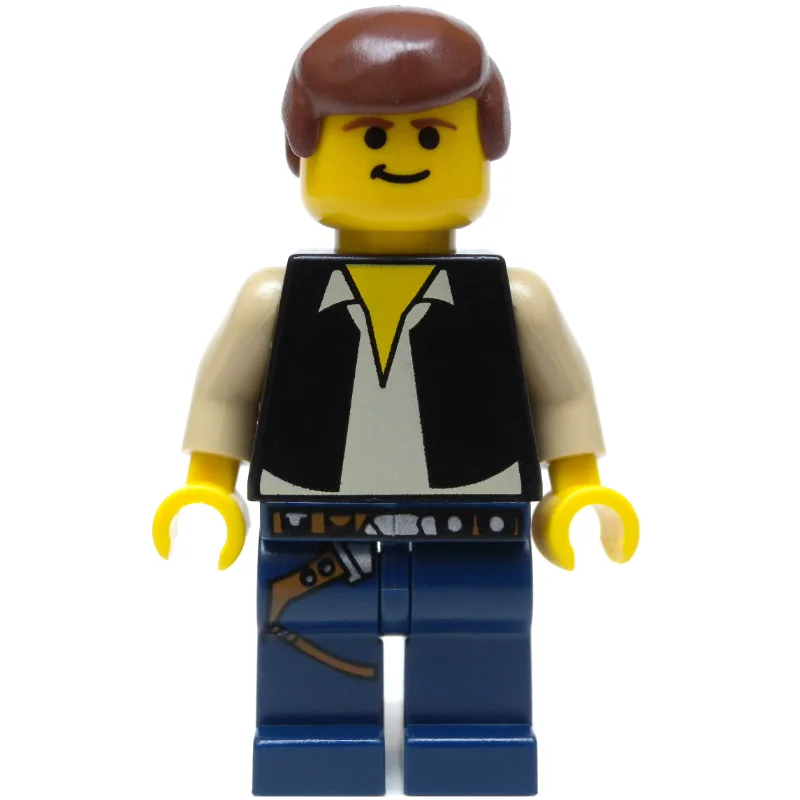 Han Solo, Black Vest, Yellow Skin, Dark Blue… — minifigurine LEGO | Brick Broker