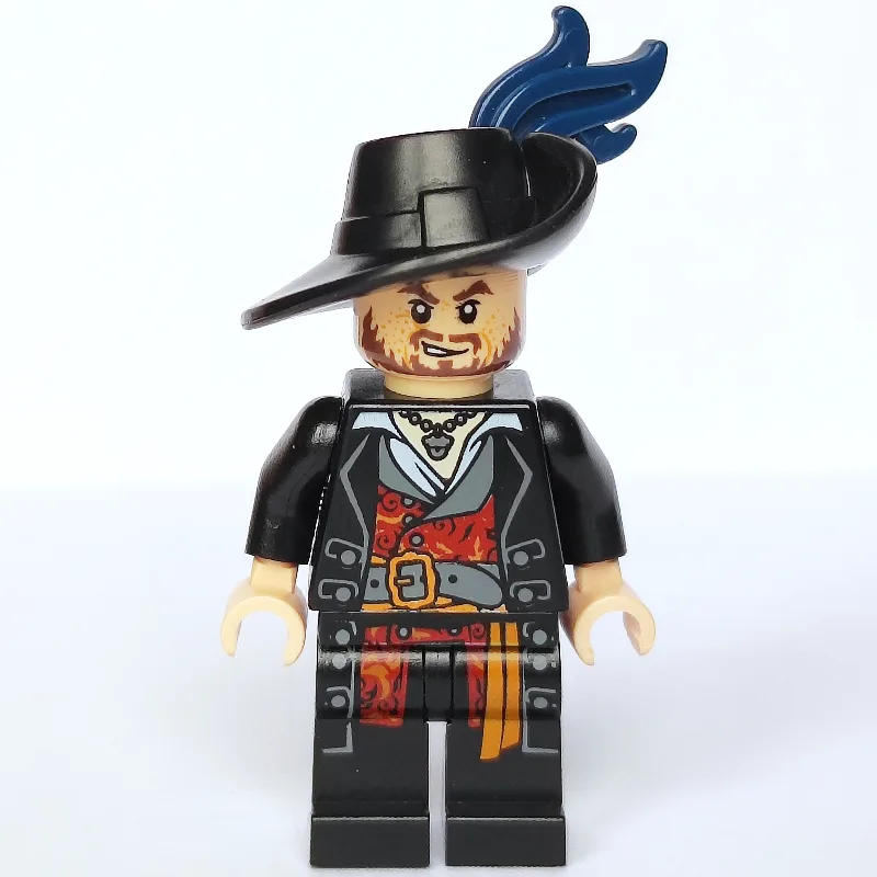 Hector Barbossa with Plume - 3626c Head — minifigurine LEGO | Brick Broker
