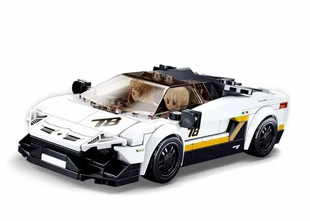Sluban Voiture de sport italienne blanche (SLB-M38-B0957) - prix | Brick Broker