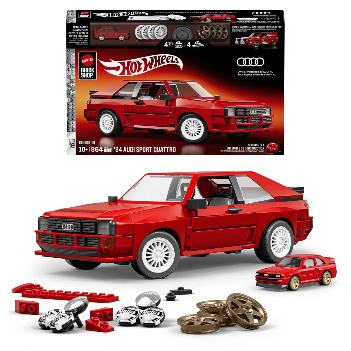 Mattel Boutique de briques Hot Wheels™ ’84 Audi™ Sport Quattro (JLK39) - prix | Brick Broker